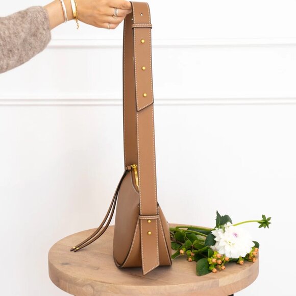 Aallyn Elara Convertible Bag in Tobacco/Gold - Picture 11 of 11